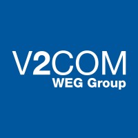 V2COM logo